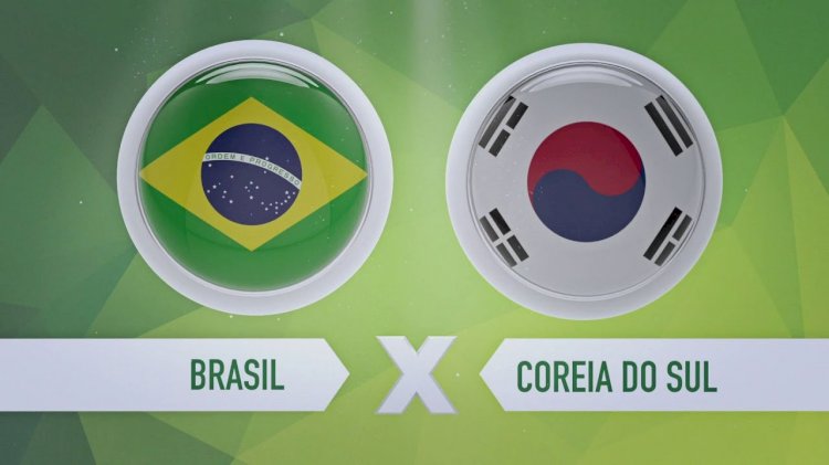 Brasil enfrenta a Coreia por uma vaga nas quartas de final
