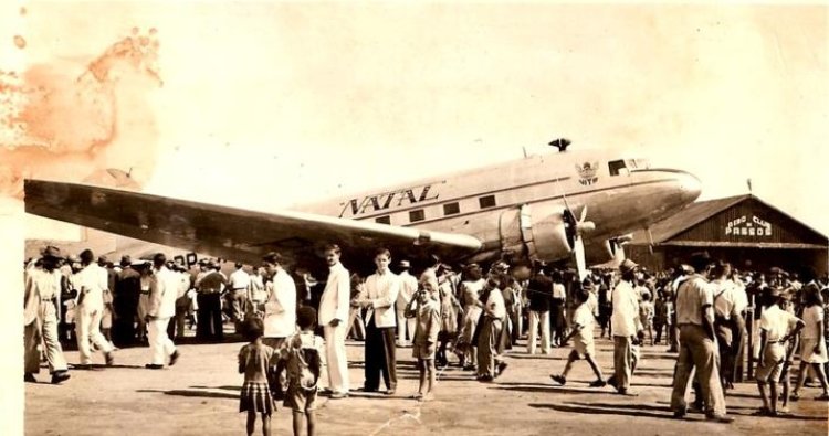 Em 1948, Passos recebia a primeira empresa de viação aérea