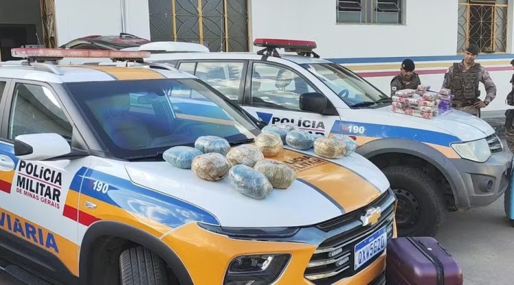 50 kg de maconha colombiana são apreendidos na MG-050