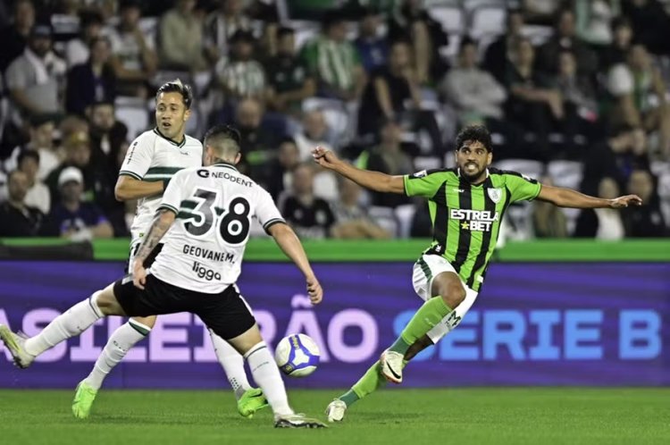 Com dez pontos cada, América e Coritiba buscam uma vitória para uma recuperação na Série B